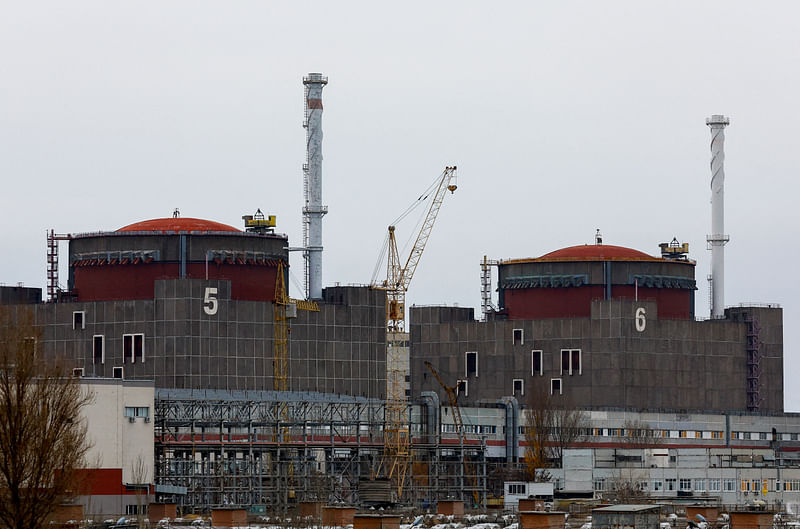 A view shows the Zaporizhzhia Nuclear Power Plant, including its Units No. 5 and 6, in the course of Russia-Ukraine conflict outside the city of Enerhodar in the Zaporizhzhia region on 24 November, 2022