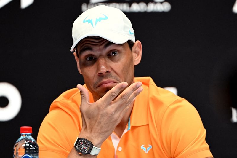 Spain's Rafael Nadal speaks during a press conference ahead of the Australian Open in Melbourne on 14 January, 2023