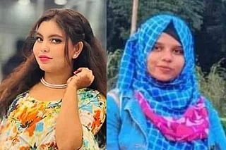 Islamic University Chhatra League VP Sanjida Chowdhury and Tabassum Islam