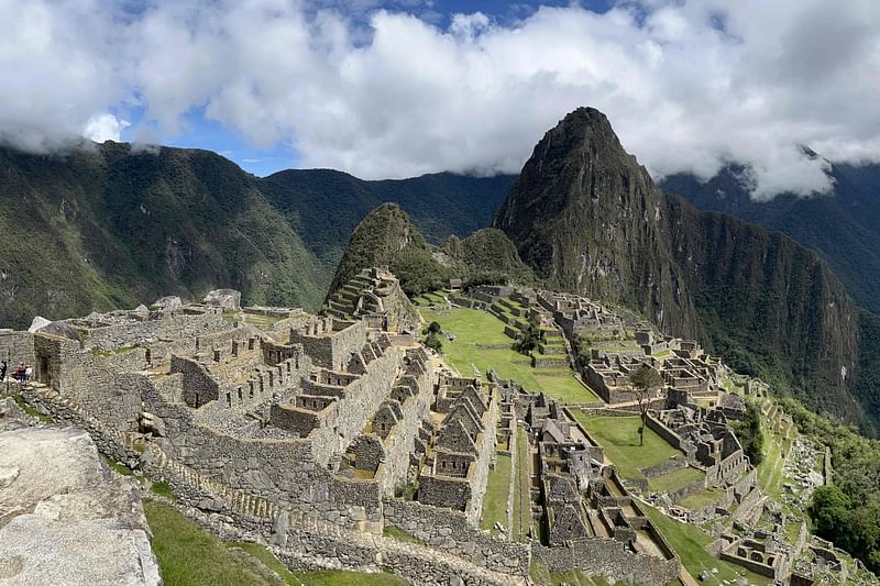 General view of the ancient Inca ruins of Machu Picchu in the Urubamba valley, seventy-two kilometres from the Andes city of Cusco, on 15 February, 2023, open for the first time after they were closed to the public for security reasons on 21 January, after protesters blocked the railways during protests against the government of President Dina Boluarte that have shaken the Andean country since 7 December, 2022.