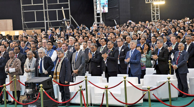 Gathering at the India Energy Week 2023, in Bengaluru, in Karnataka on 6 February 2023