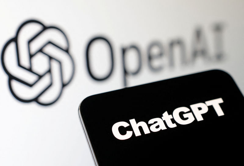 OpenAI and ChatGPT logos are seen in this illustration taken, 3 February, 2023.