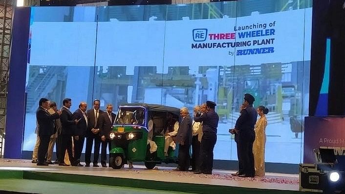 Prime minister’s private industry and investment adviser Salman F. Rahman launches the three-wheeler and inaugurated the Runner Bajaj Three-Wheeler Manufacturing Plant built on 10 acres of land here at a cost of about Taka 3 billion in Bhaluka, Mymensingh on 11 February 2023