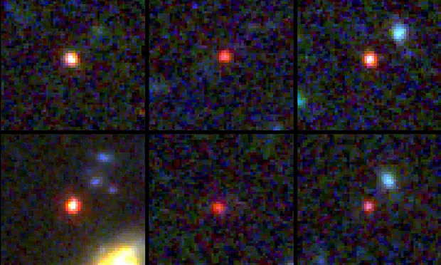 The James Webb Space Telescope has spotted six massive ancient galaxies that emerged not long after the Big Bang