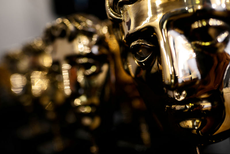 The British Academy of Film and Television Awards (BAFTA) statuettes are seen at the Royal Albert Hall in London, Britain, 12 February, 2017.