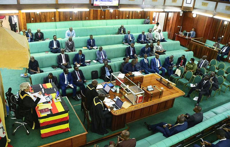 Uganda's Speaker Anita Annet Among leads the session during the proposal of the Anti-Homosexuality bill in the Parliament in Kampala, Uganda on 9 March, 2023.