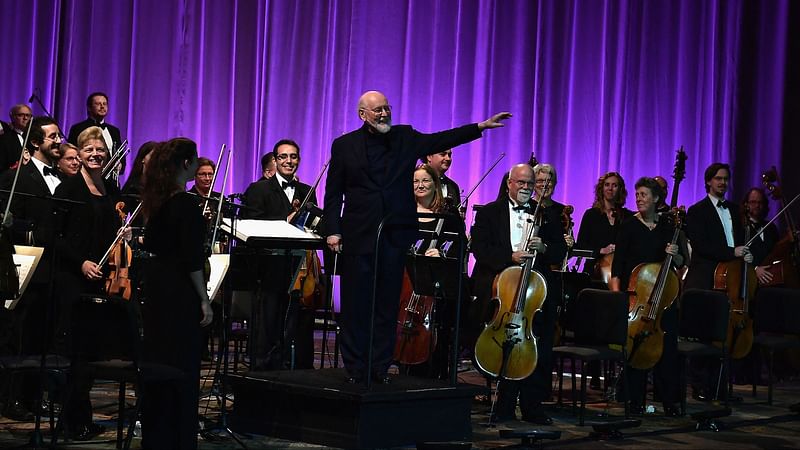 In this file photo taken on 13 April, 2017, conductor John Williams attends the Star Wars Celebration in Orlando, Florida