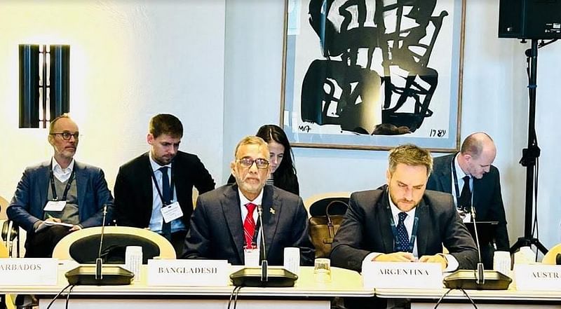 Environment, Forest and Climate Change Minister Md. Shahab Uddin at the first Copenhagen Climate Ministerial Meeting, held at Eigtveds Pakhus in Copenhagen, Denmark