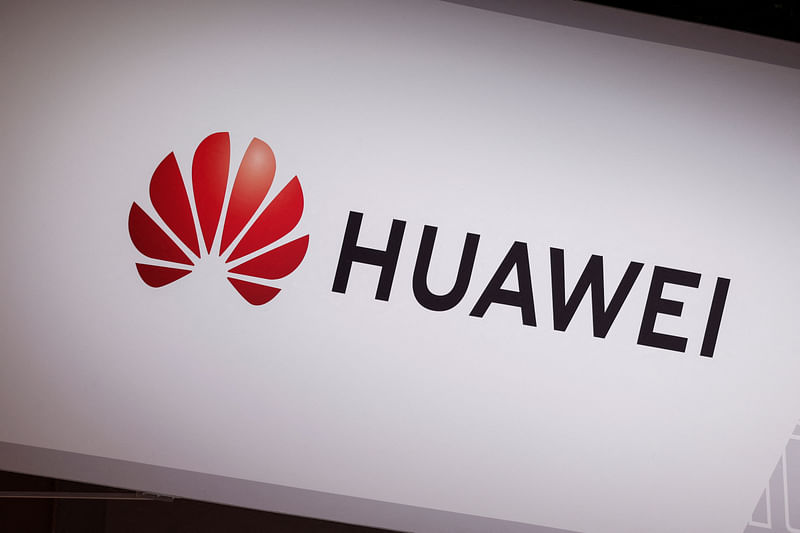 A logo of Huawei Technologies is seen at its exhibition space, at the Viva Technology conference dedicated to innovation and startups at Porte de Versailles exhibition center in Paris, France 15 June, 2022.