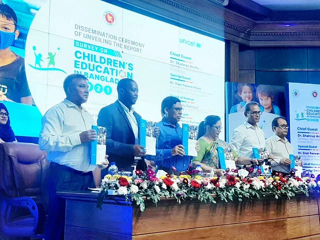 Launch of report on the 'National Survey on Children's Education in Bangladesh 2022'