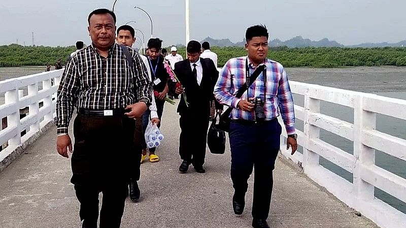 The  22-member delegation from Myanmar arrived in Teknaf on 15 March 2023 for verification