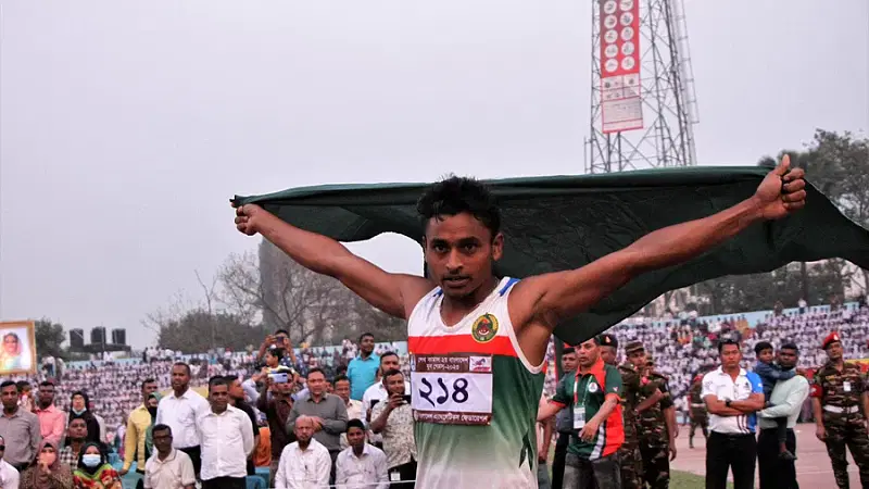 Fastest boy in the Youth Games Ikramul Hossain