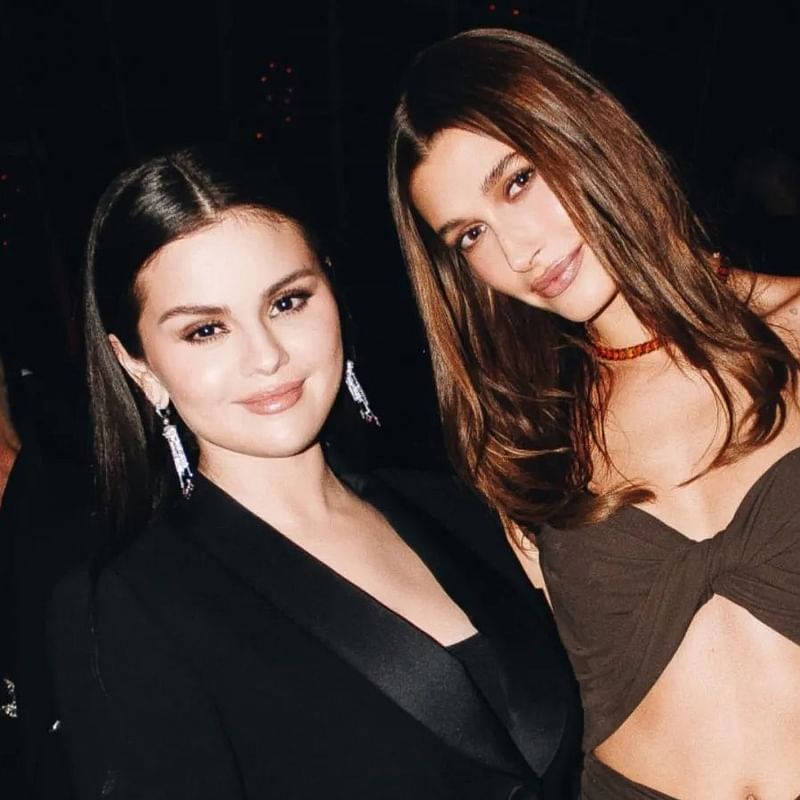 Actress-singer Selena Gomez and supermodel Hailey Bieber.