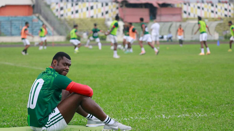 Nigeria-born Eleta Kingsley made his debut for Bangladesh in the FIFA friendly against Seychelles in Dhaka on 25 March 2023