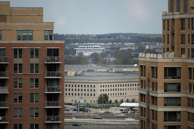 The Pentagon building is seen in Arlington, Virginia, U.S, April 6, 2023