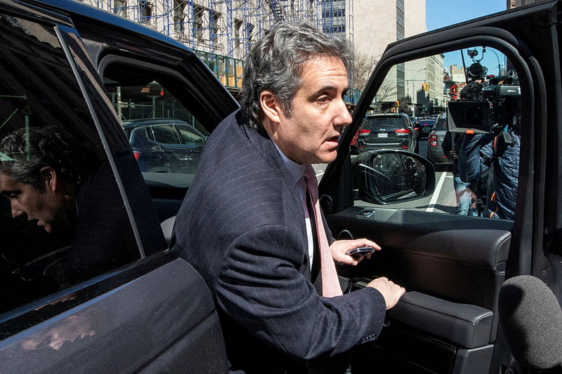 Michael Cohen, former attorney for former US President Donald Trump, arrives to the New York Courthouse in New York City, US March 15, 2023