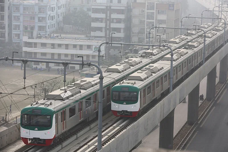 Prime minister Sheikh Hasina will inaugurate the second phase of the metro rail service from Agargaon to Motijheel today