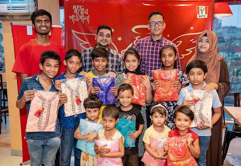 KFC launched ‘KFC Shopner Pathshala’ with the aim of providing a curriculum covering basic education, vocational training, health and hygiene, and creativity to explore and enhance the talents and education of the underprivileged children