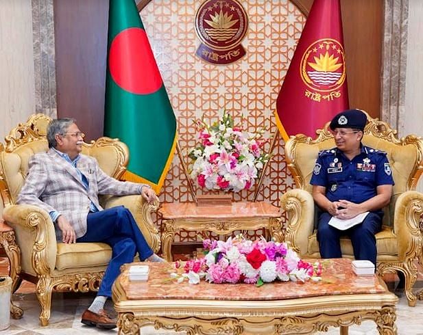 IGP) Chowdhury Abdullah Al Mamun paid a courtesy call on president Mohammed Shahabuddin on Sunday