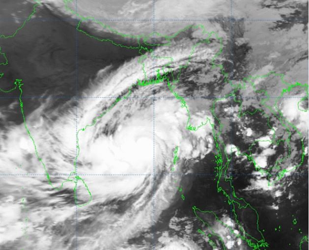 Satellite image of Cyclone Mocha