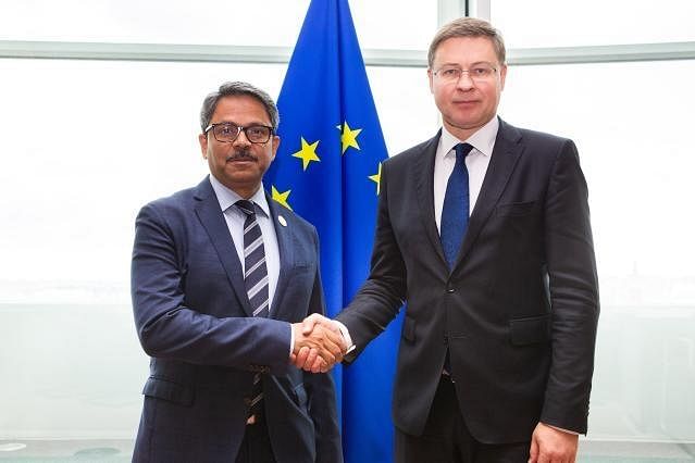 state minister for foreign affairs Md Shahriar Alam and European trade commissioner and executive vice-president of the European Parliament Valdis Dombrovskis.