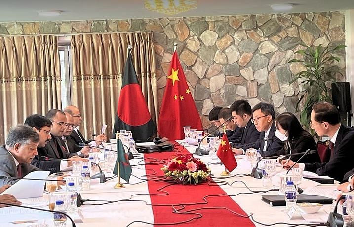 High officials of Bangladesh and China gathered at 12th Foreign Office Consultations (FOC) in Dhaka on Saturday