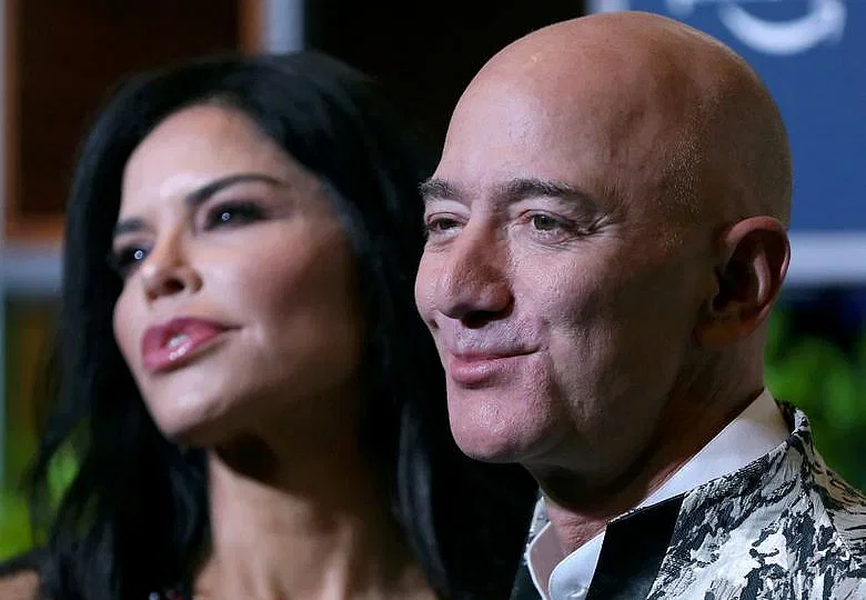 Jeff Bezos and his girlfriend Lauren Sanchez.