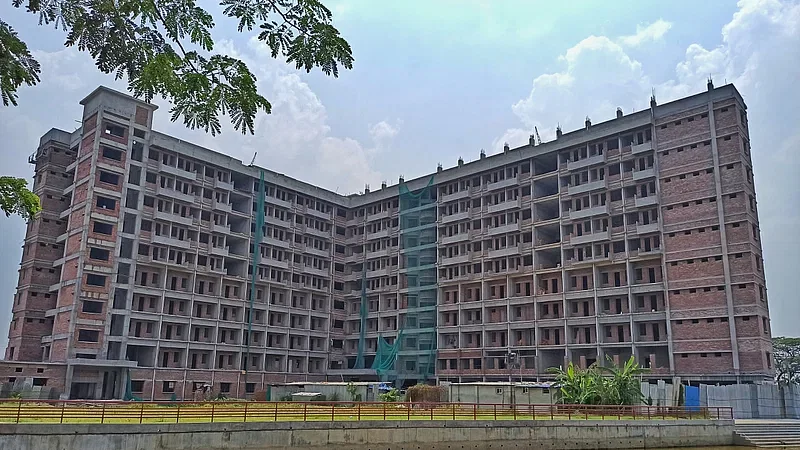 Under construction building of Pabna University of Science and Technology