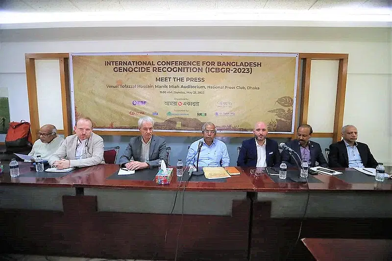 Members of European delegation at National Press Club on 21 May, 2023