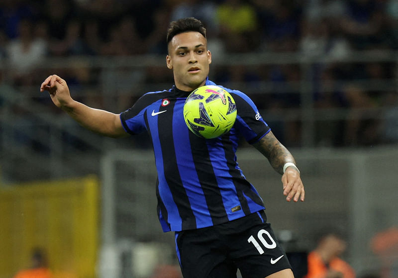 Inter Milan's Lautaro Martinez in action