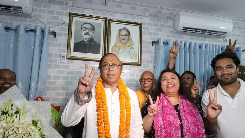 The ruling Awami League mayoral candidate, AHM Khairuzzaman Liton, was elected as the mayor of the Rajshahi City Corporation for the third term