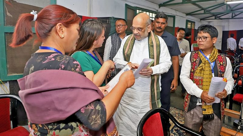 India’s Home Minister Amit Shah held a meeting with the members of civil society organisations, in Kangpokpi on 31 May, 2023