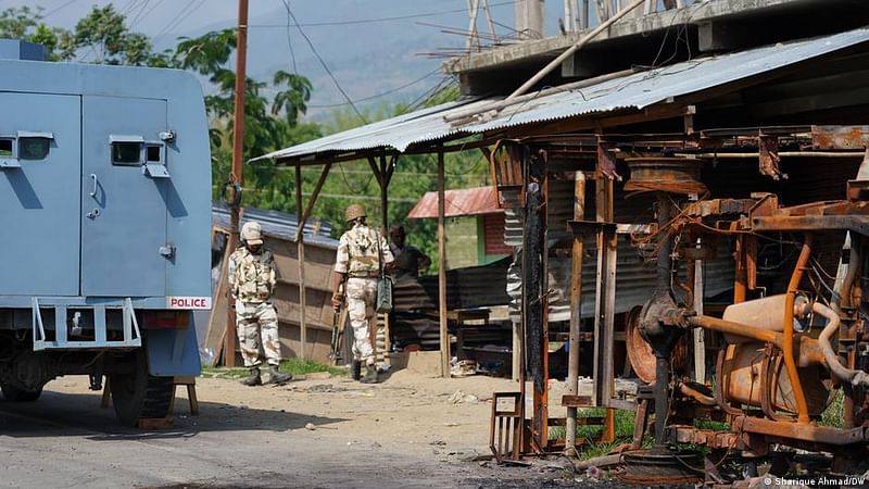 People have fled their homes and only burnt remnants remain