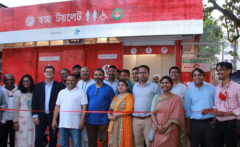 JTI bangladesh and Bhumijo inaugurates a public toilet in Mirpur 1 recently.