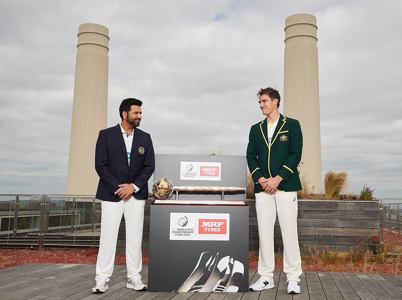 India captain Rohit Sharma and Australia captain Pat Cummins