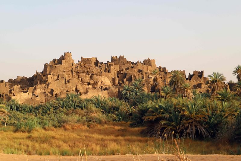 A general view of the Djado fortress, in Djado on 22 May, 2023. Generations of travelers have dreamed in front of the ruins of the forts of Djado, located more than 1,300km from Niamey, in the northeast of Niger.