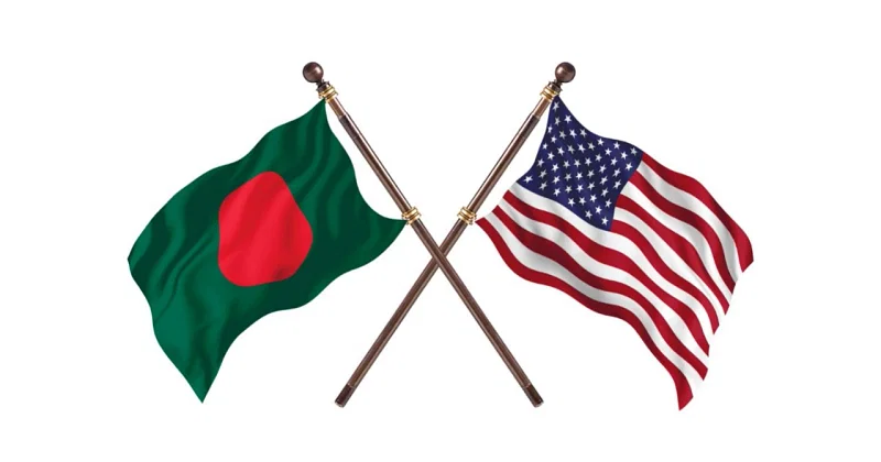 Flags of Bangladesh and the US