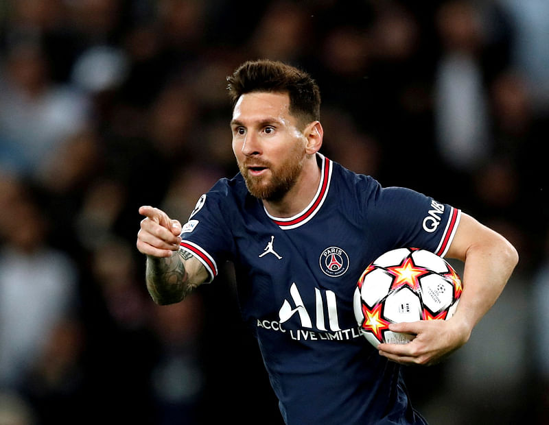 Former Paris Saint Germain forward Lionel Messi