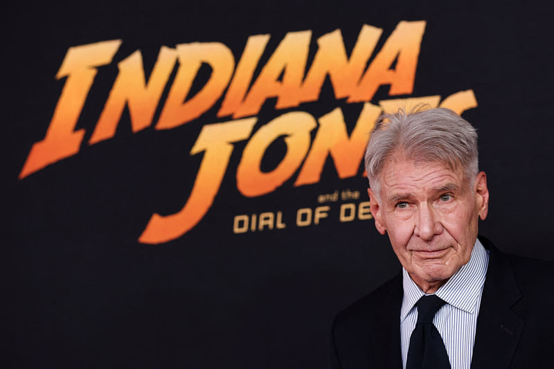 Cast member Harrison Ford attends the U.S. Premiere of Lucasfilm's "Indiana Jones and the Dial of Destiny" in Hollywood, Los Angeles, California, US, 14 June, 2023.