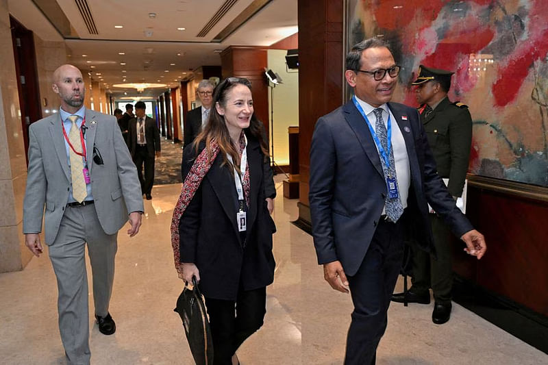 US Director of National Intelligence Avril Haines attends the 20th IISS Shangri-La Dialogue in Singapore on 2 June, 2023.