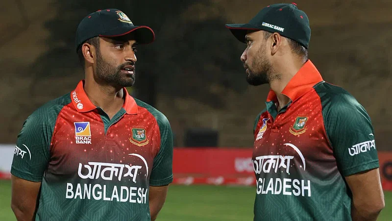 Former Bangladesh captain Mashrafe Bin Mortaza and current ODI captain Tamim Iqbal