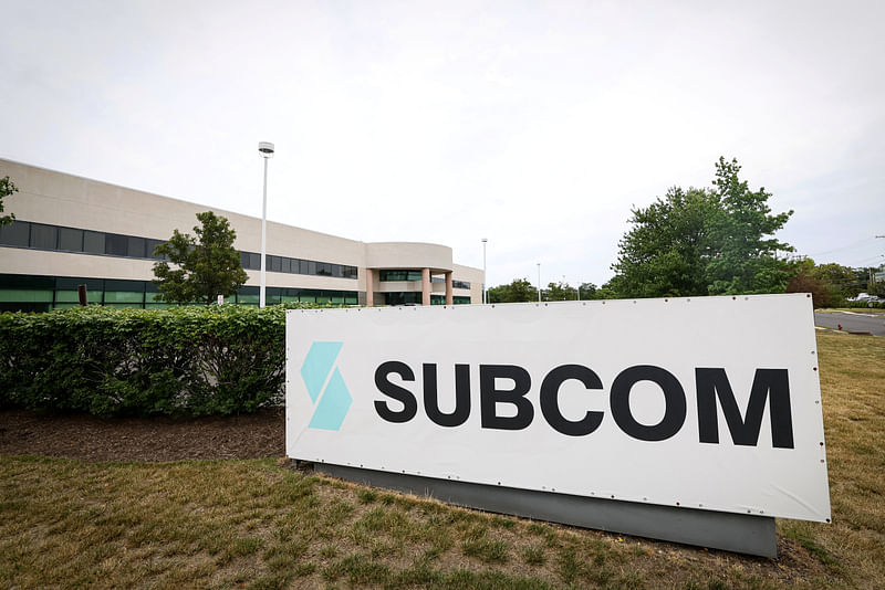 The headquarters of SubCom LLC., a subsea cable company, is seen in Eatontown, New Jersey, U.S., June 21, 2023