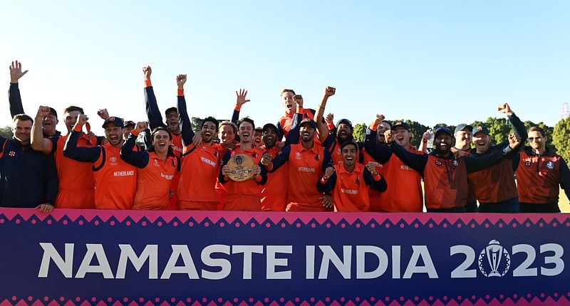 The Netherlands secured the final spot in the Cricket World Cup after they beat Scotland by four wickets on Thursday