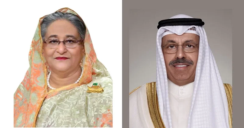 Kuwaiti, Bangladesh PMs express satisfaction over bilateral ties