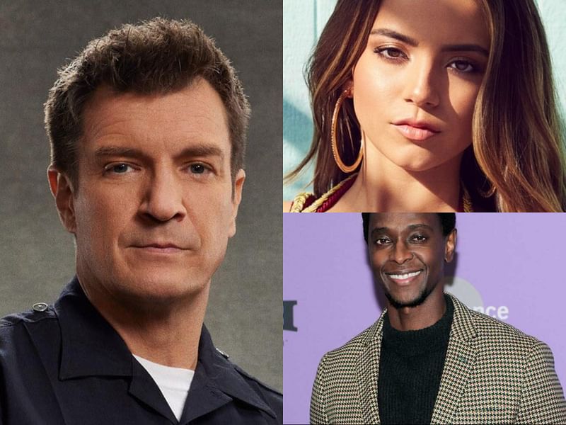 Nathan Fillion, Isabela Merced and Edi Gathegi