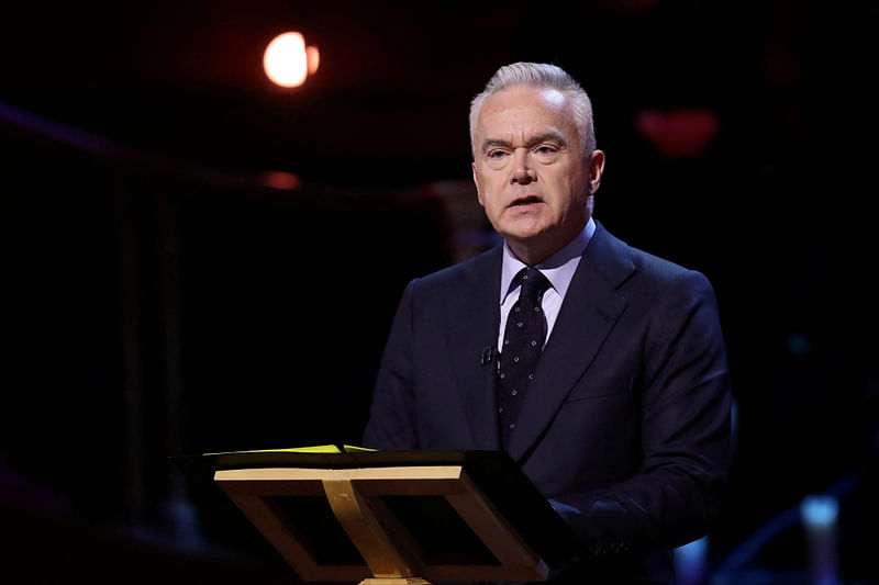 BBC newsreader Huw Edwards speaks at the UK Holocaust Memorial Day Commemorative Ceremony in Westminster in London, Britain January 27, 2020