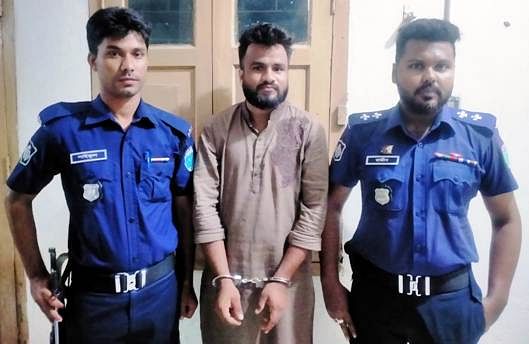 The police have arrested a man from Golapganj upazila in Sylhet in a case filed over threatening Ashraful Alom alias Hero Alom over the phone