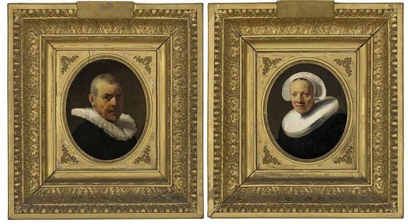 The last known pair of Rembrandt portraits in private hands sold for more than £11 million ($14 million) at Christie's in London last Thursday.