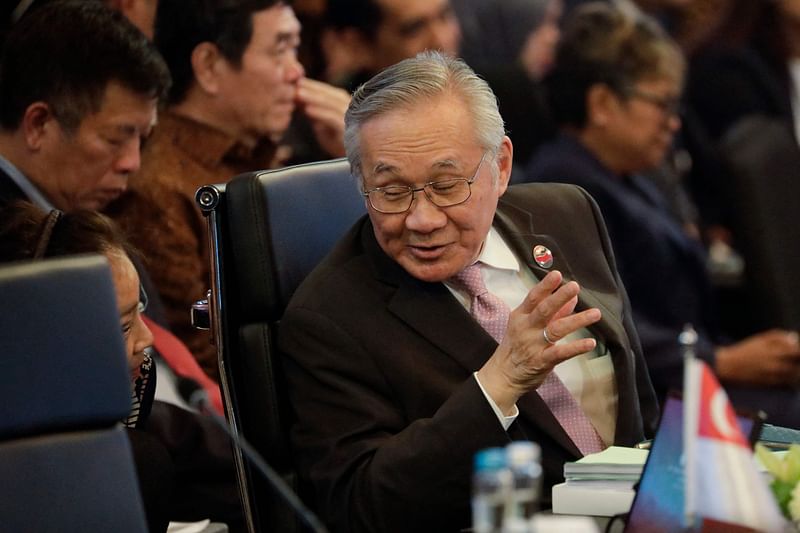 Thailand's Foreign Minister Don Pramudwinai attends the Association of Southeast Asian Nations (ASEAN) Foreign Ministers' Meeting in Jakarta on 11 July, 2023