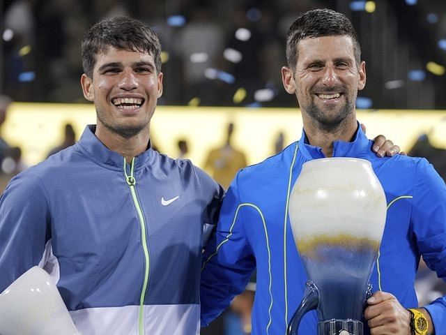 Novak Djokovic and Carlos Alcaraz